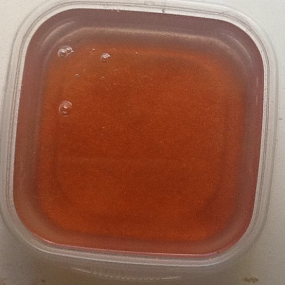 Clear rose gold glitter slime